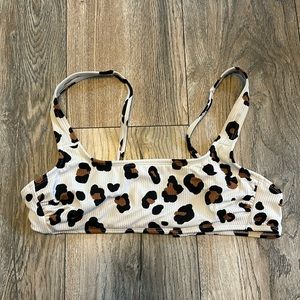 Cheetah print bikini top